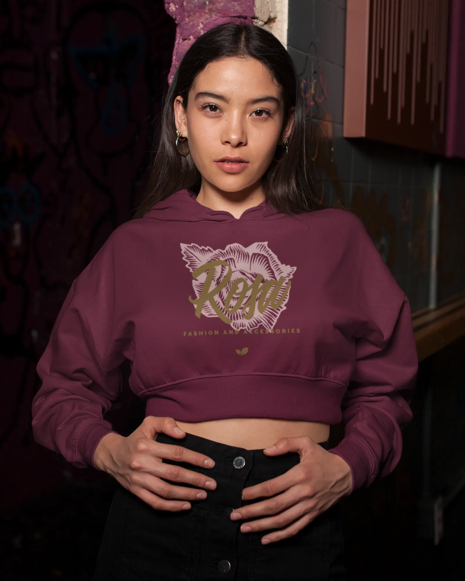 Rosa - Women's Crop Hoodies