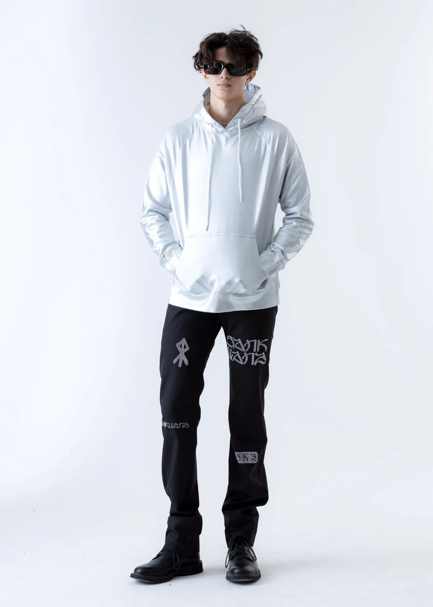 Silver Racing Hoodie