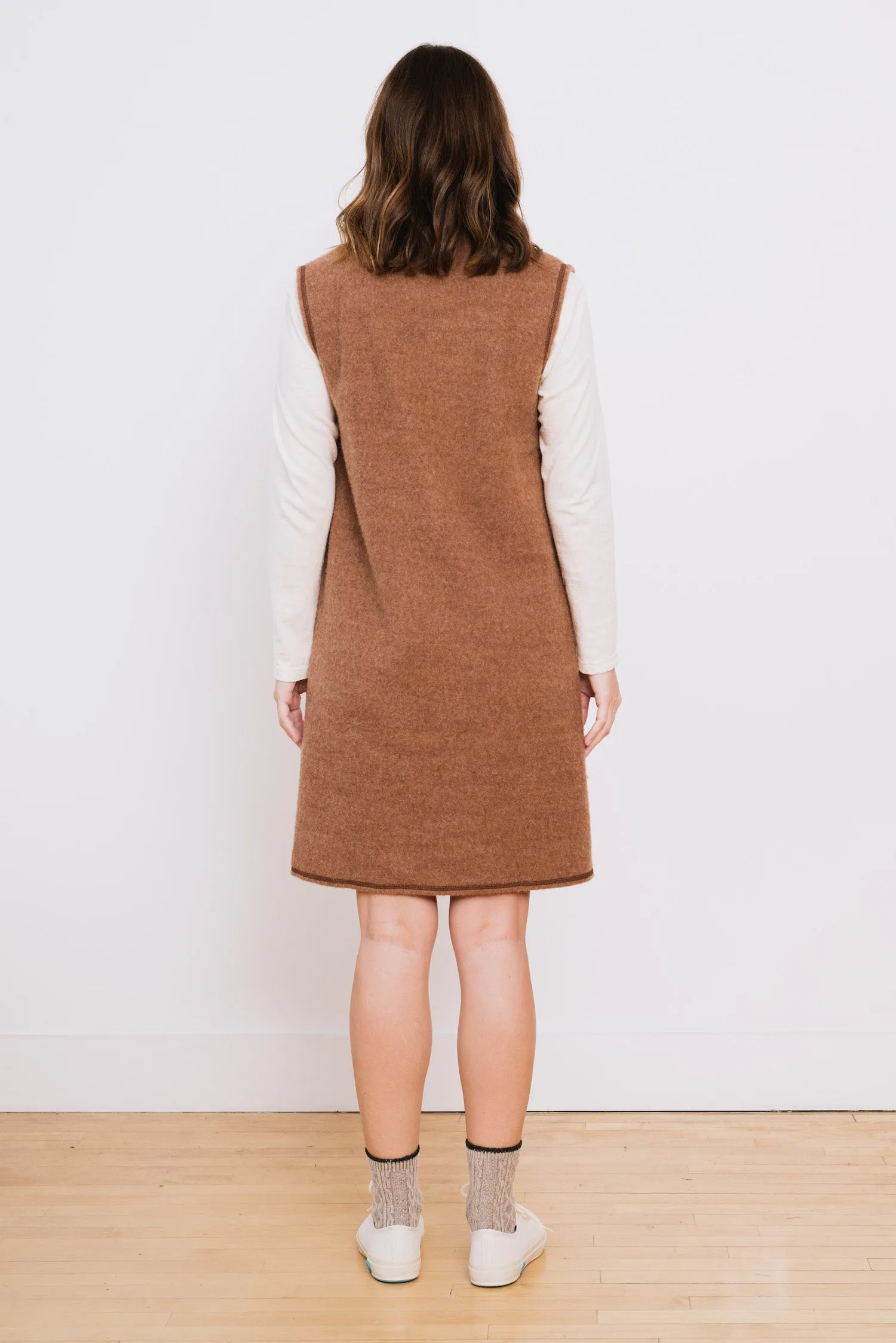 Spencer Jumper Reversible, Camel Melange