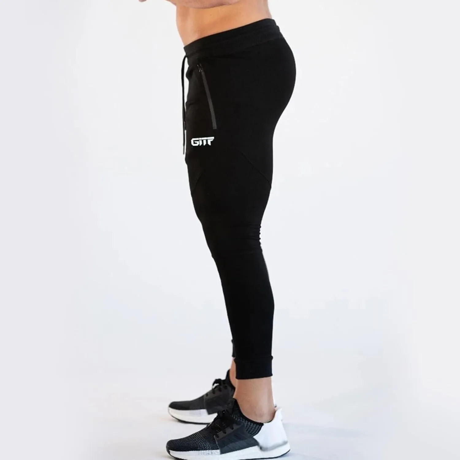 Sports Men's Tights Pants Stretchy Yoga Pants Slim Fit Sport Pant Drawstring Workout Trousers Soft Running Pants