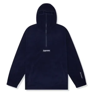 Supreme Polartec Facemask Navy Half-Zip Hoodie (FW24)