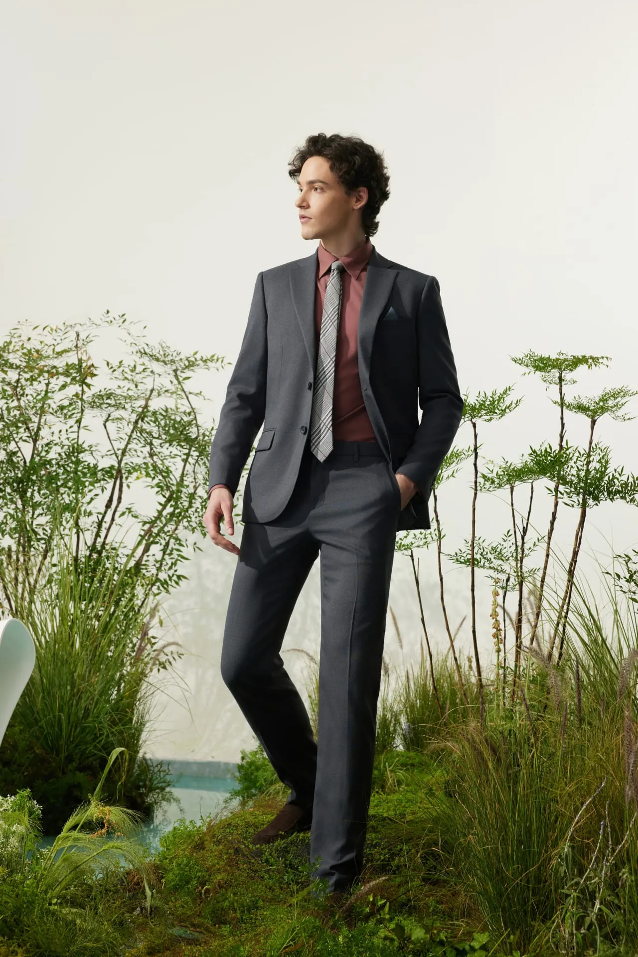 Teflon Smart Fit Twill Suit Blazer