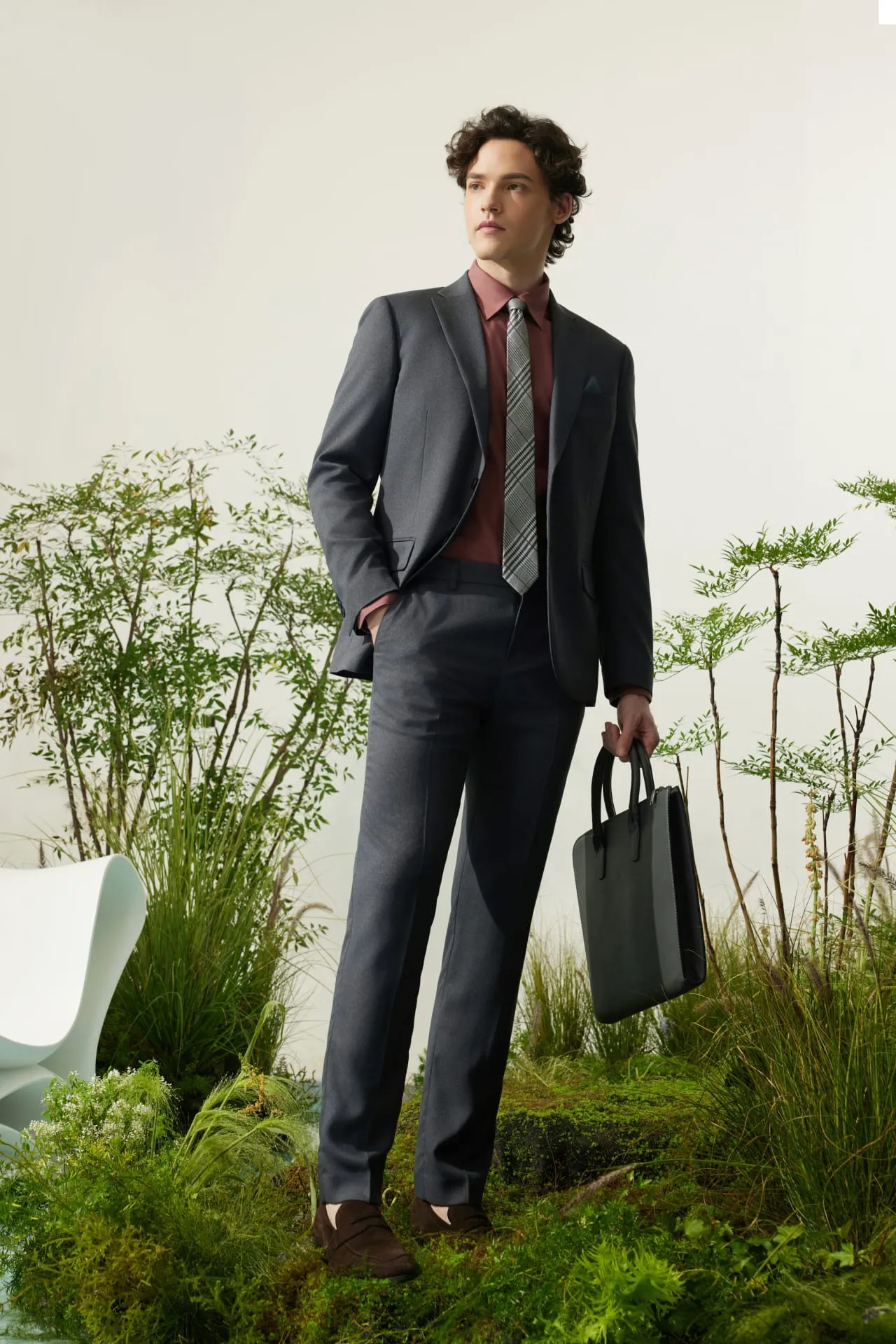 Teflon Smart Fit Twill Suit Blazer