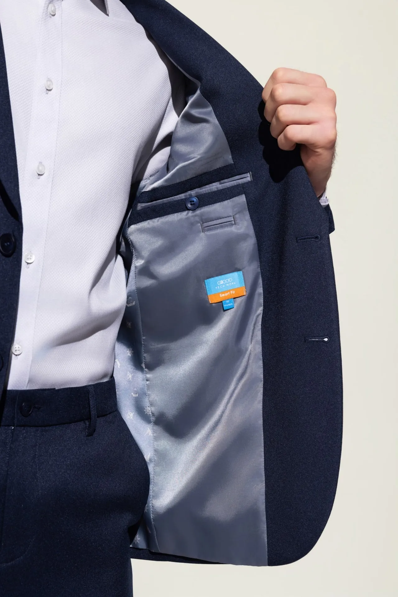 Teflon Smart Fit Twill Suit Blazer