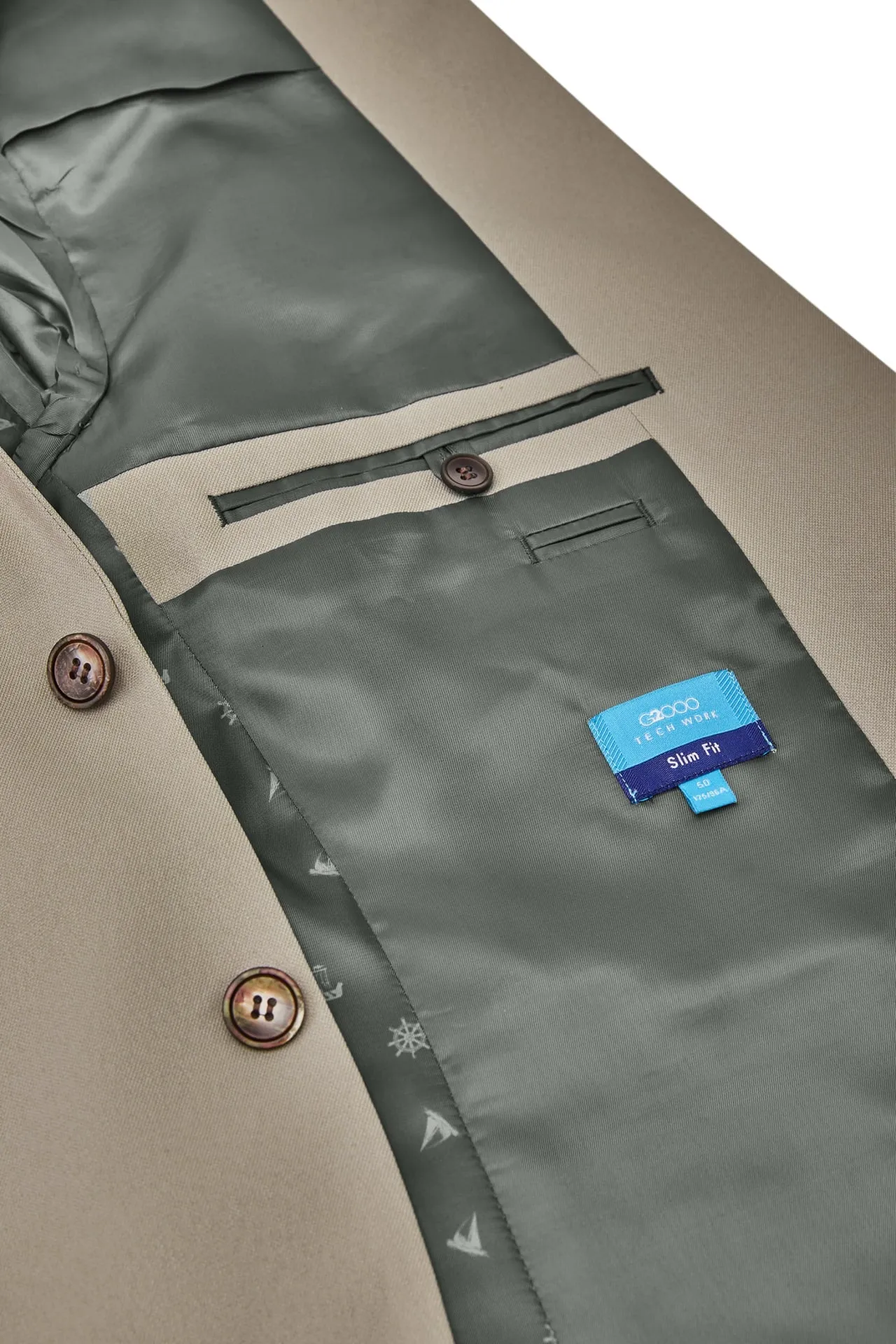 Teflon Smart Fit Twill Suit Blazer