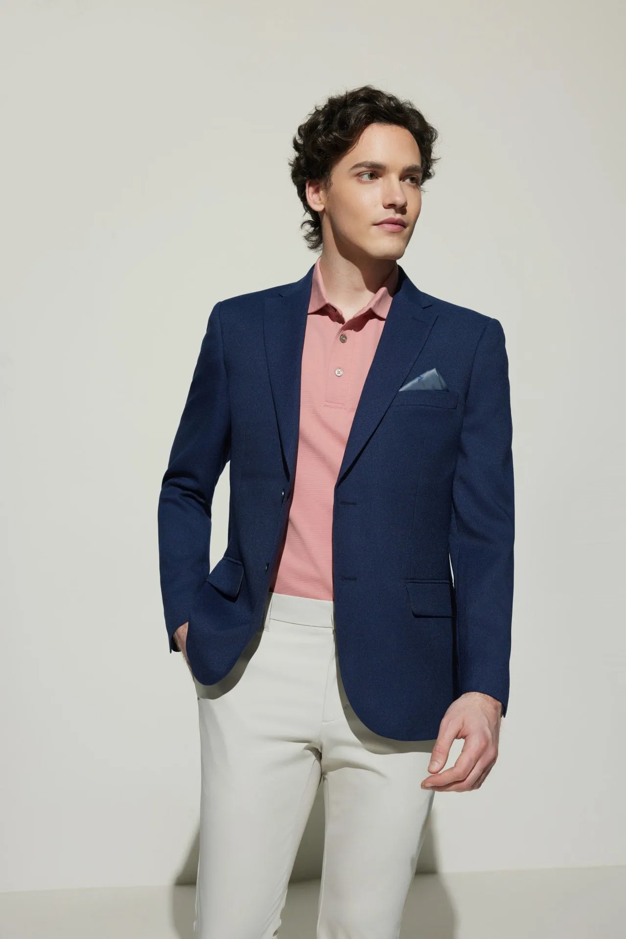 Teflon Smart Fit Twill Suit Blazer