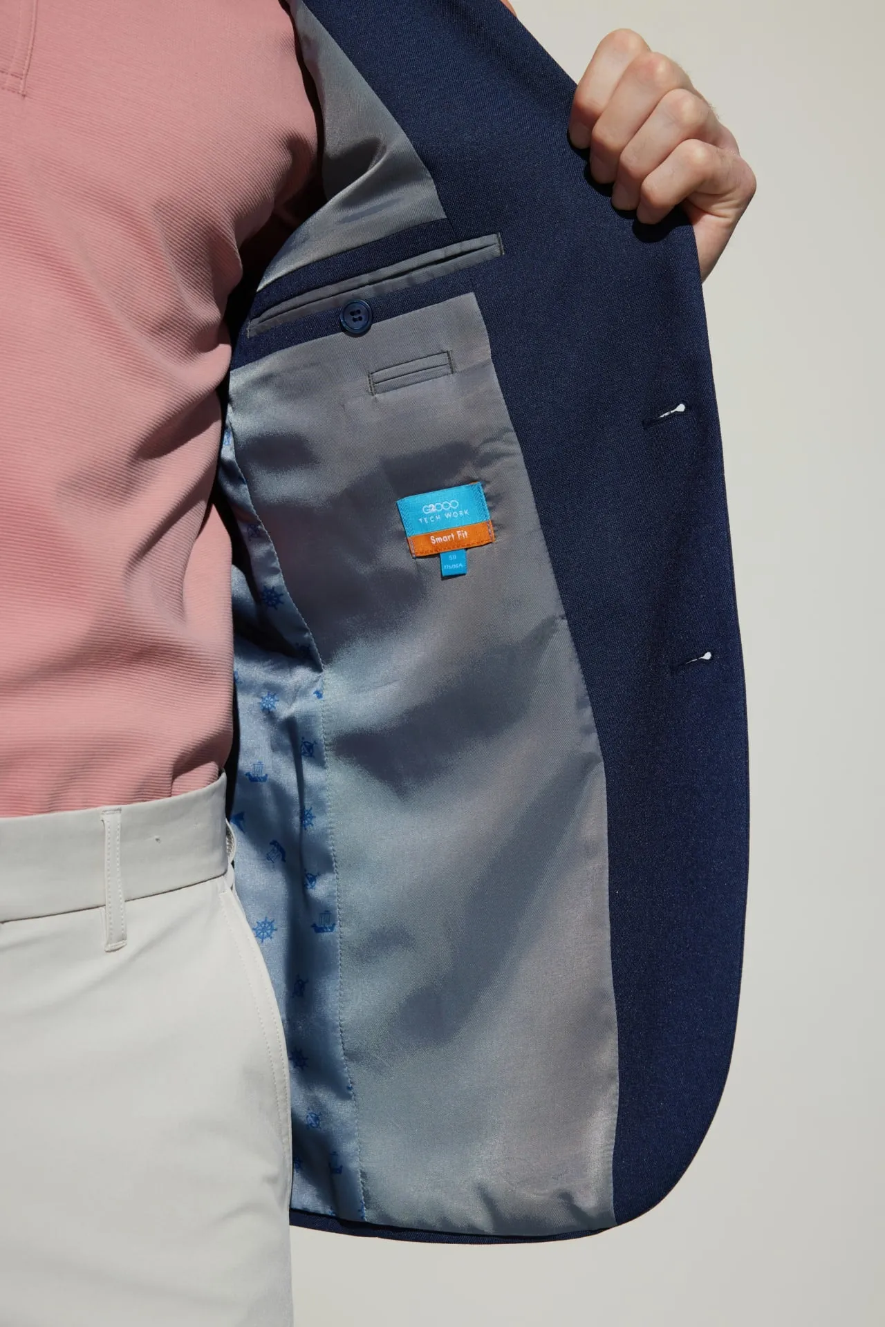 Teflon Smart Fit Twill Suit Blazer