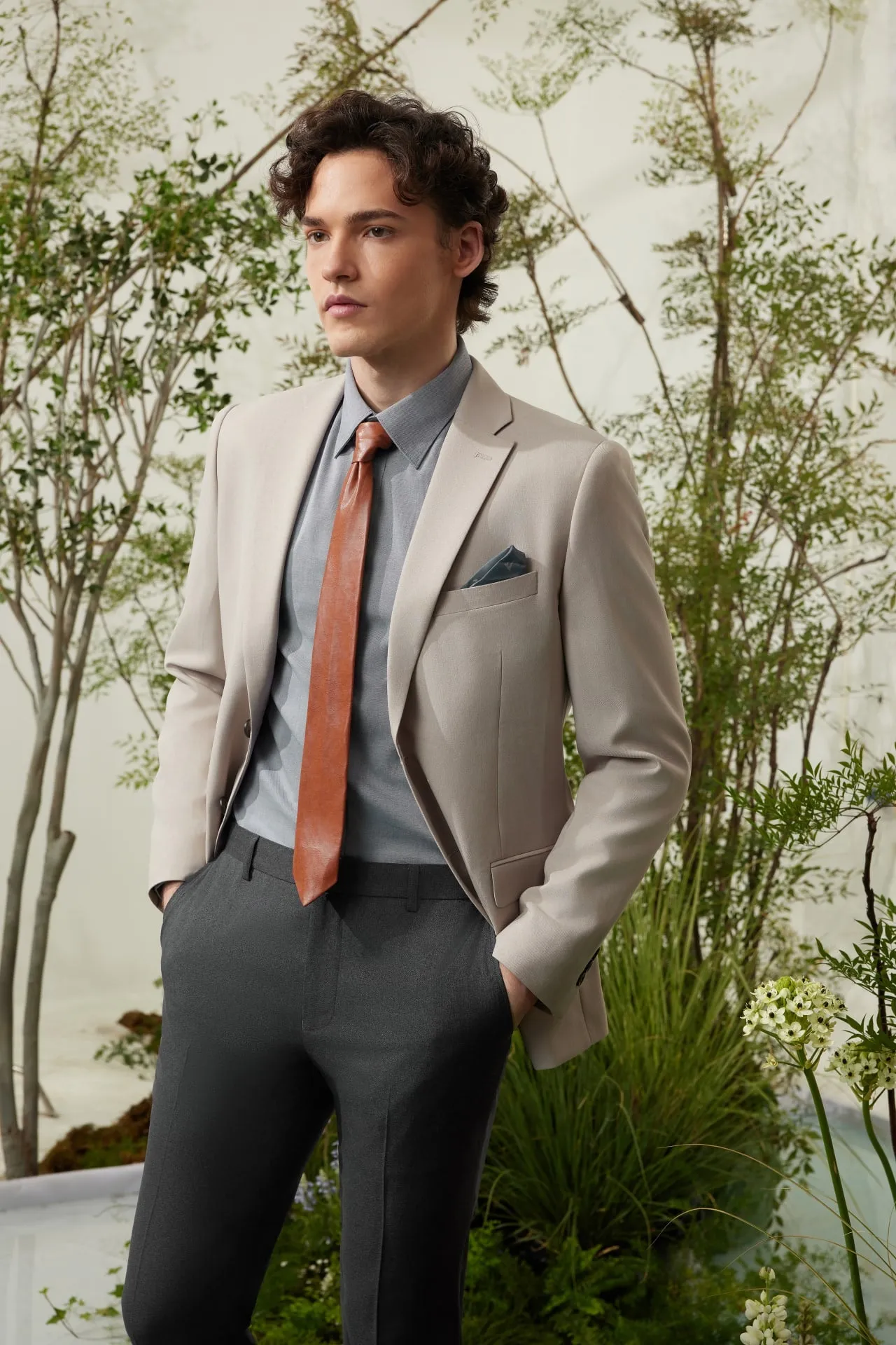 Teflon Smart Fit Twill Suit Blazer