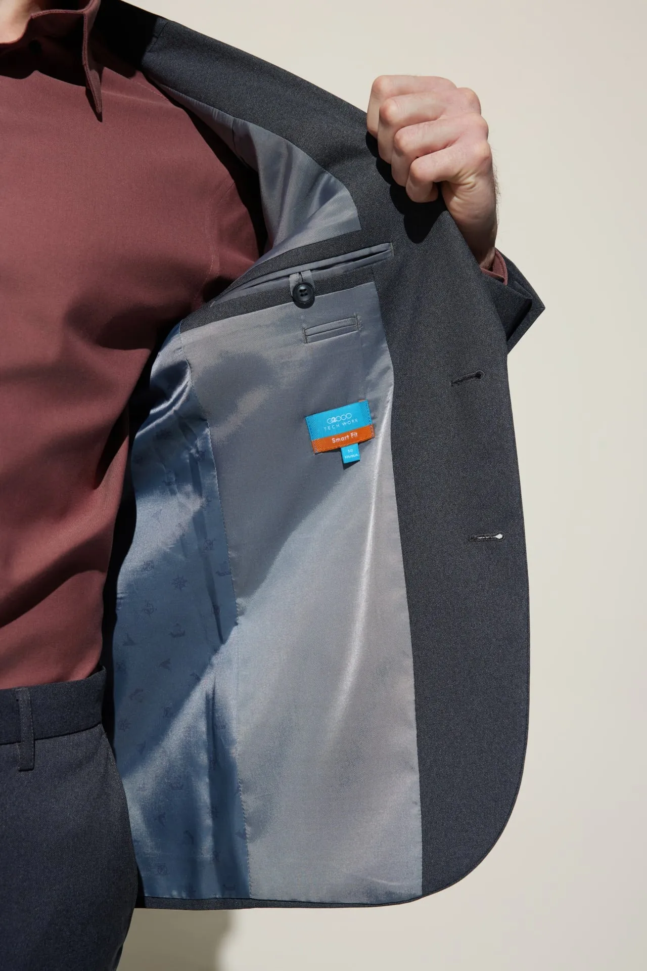 Teflon Smart Fit Twill Suit Blazer
