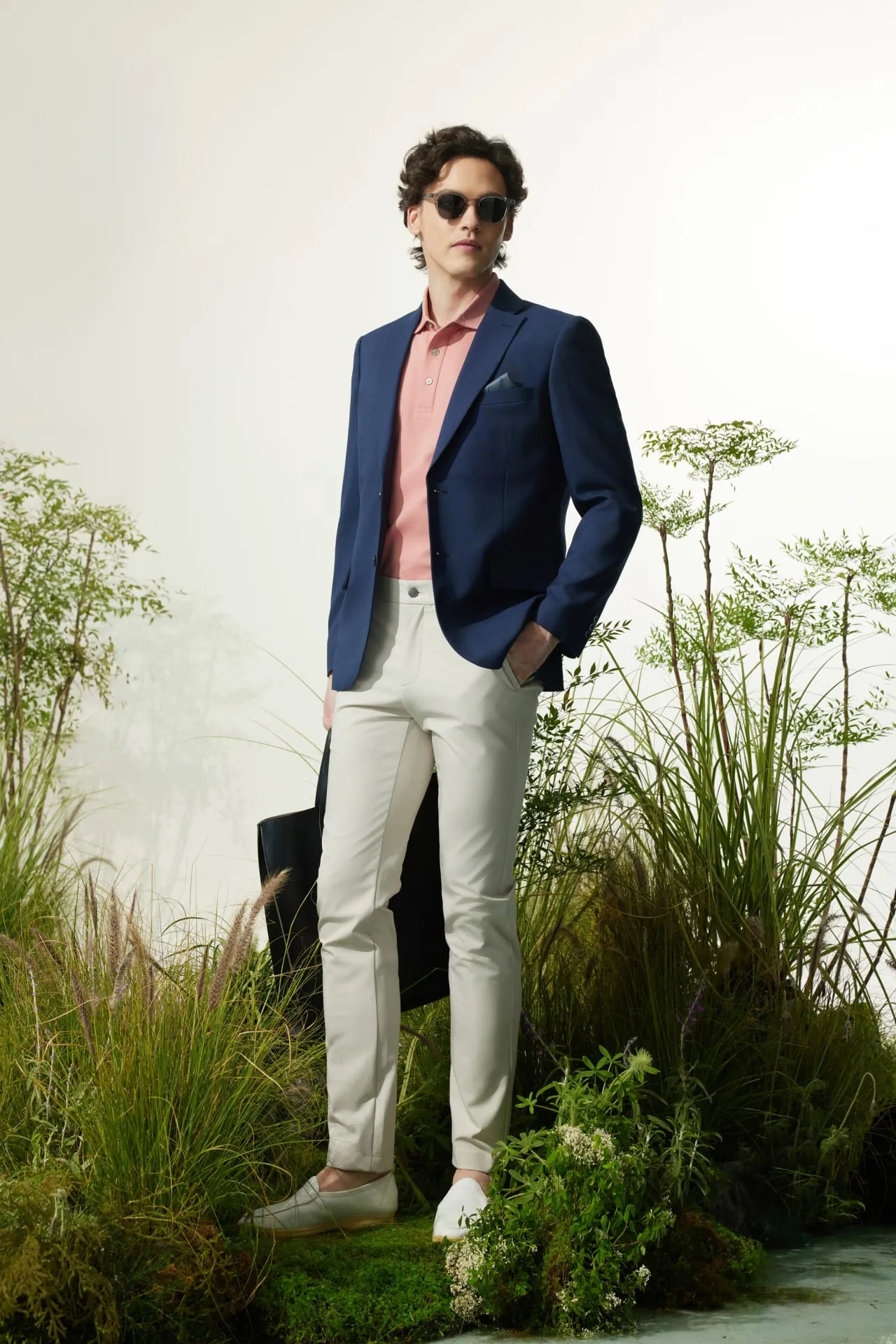 Teflon Smart Fit Twill Suit Blazer