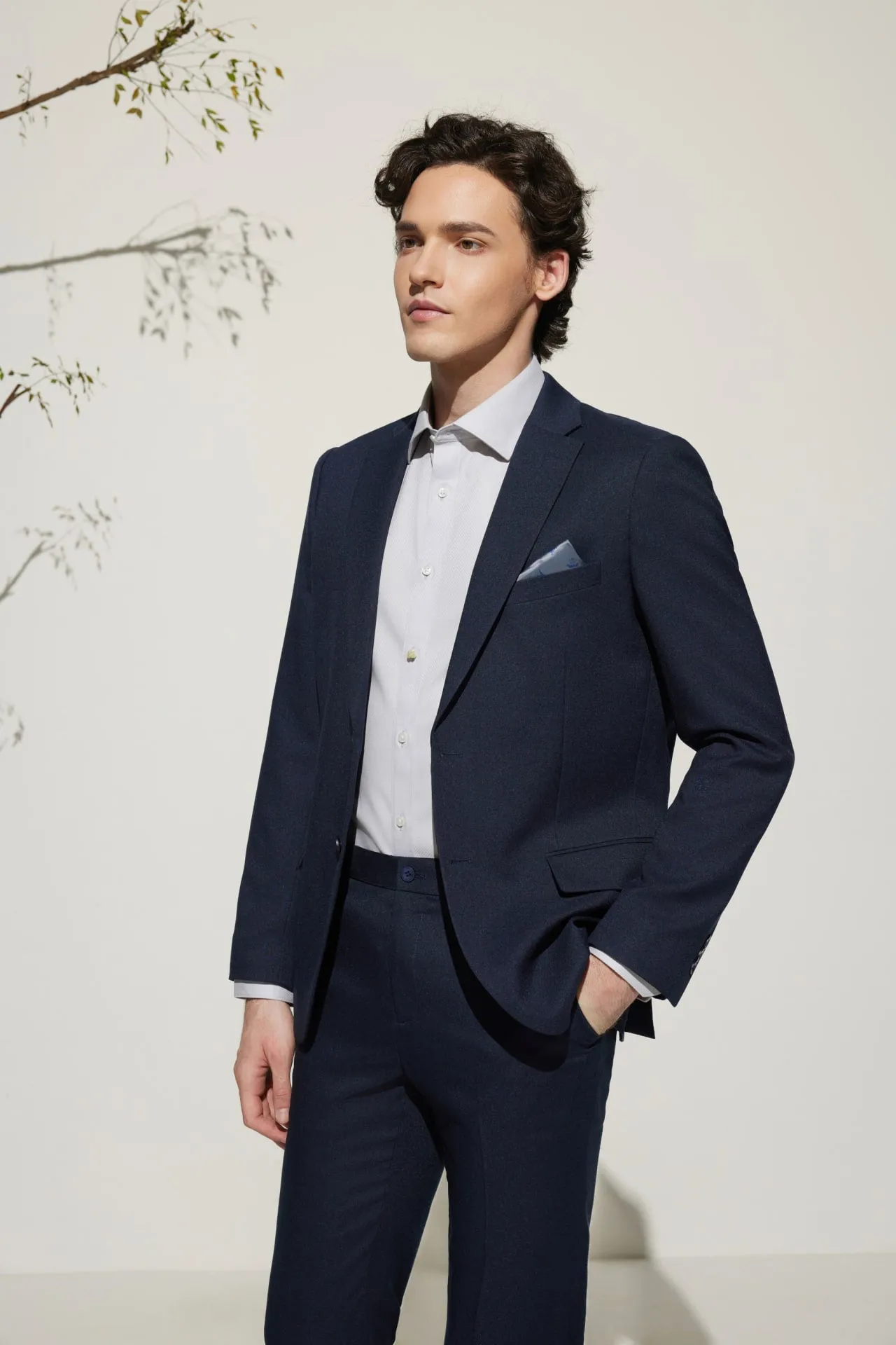 Teflon Smart Fit Twill Suit Blazer