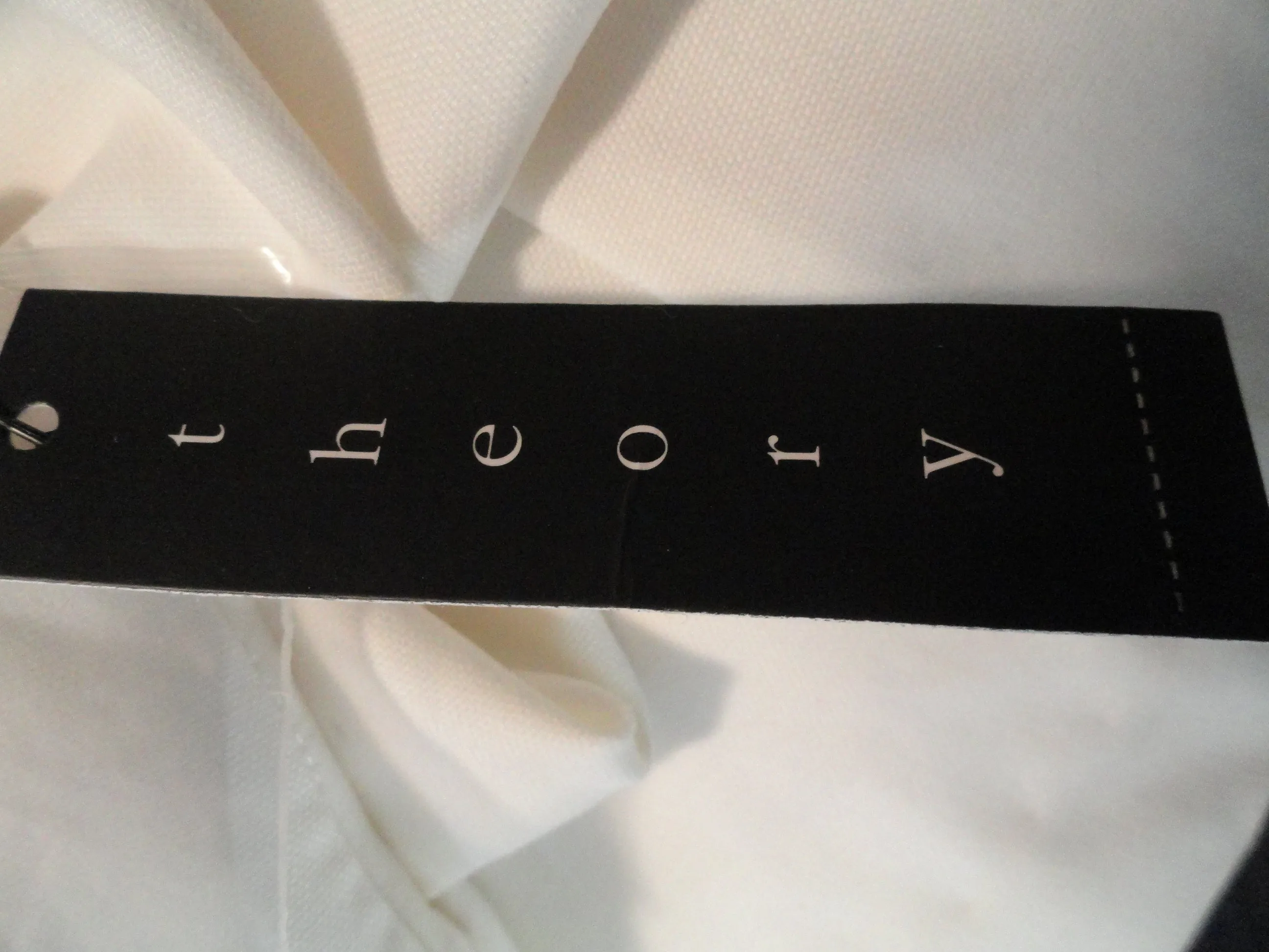 Theory 90's Pants Ivory NWT Size 10 (SKU 000265-11)