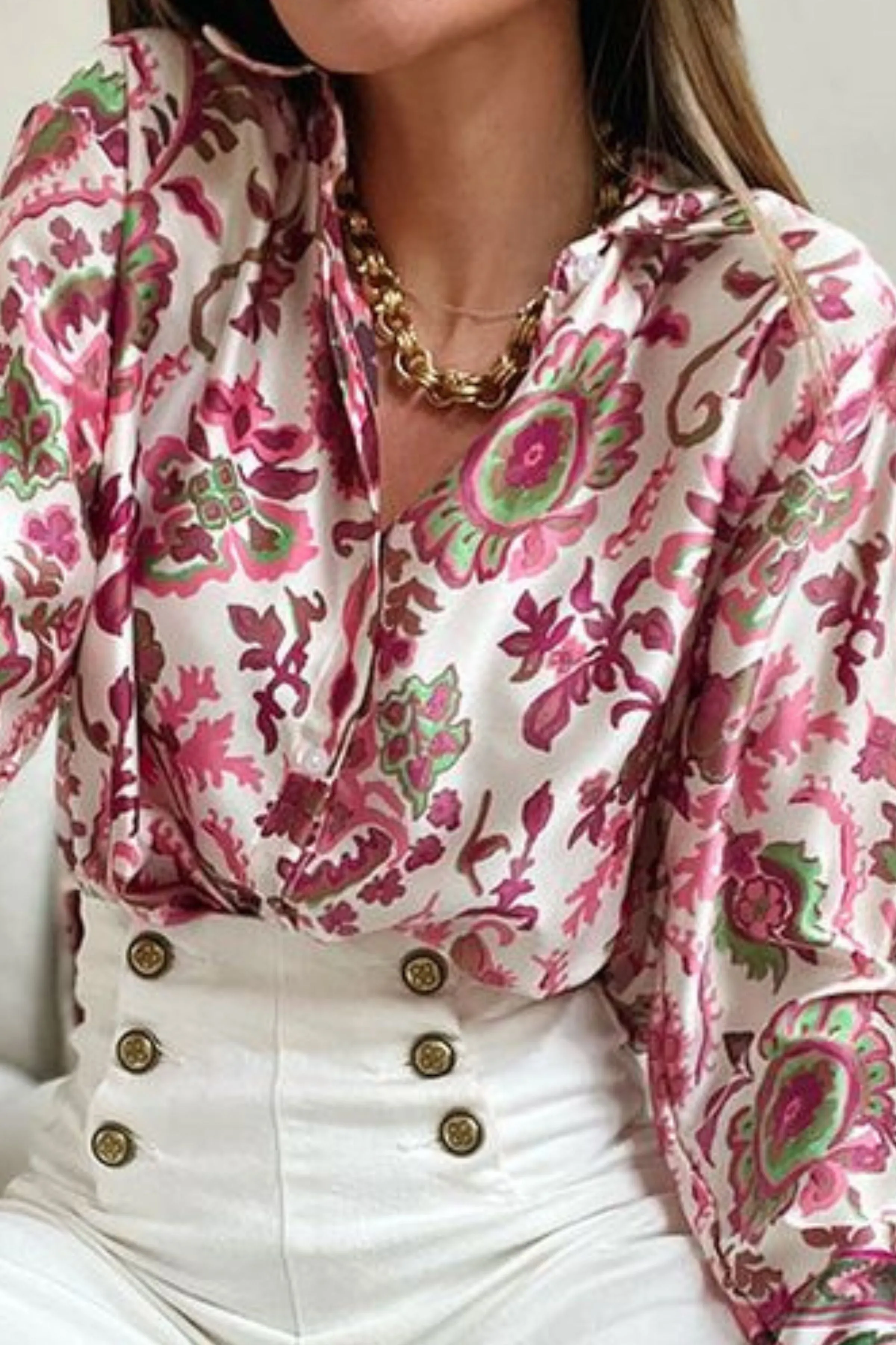 TULIP SATIN SHIRT