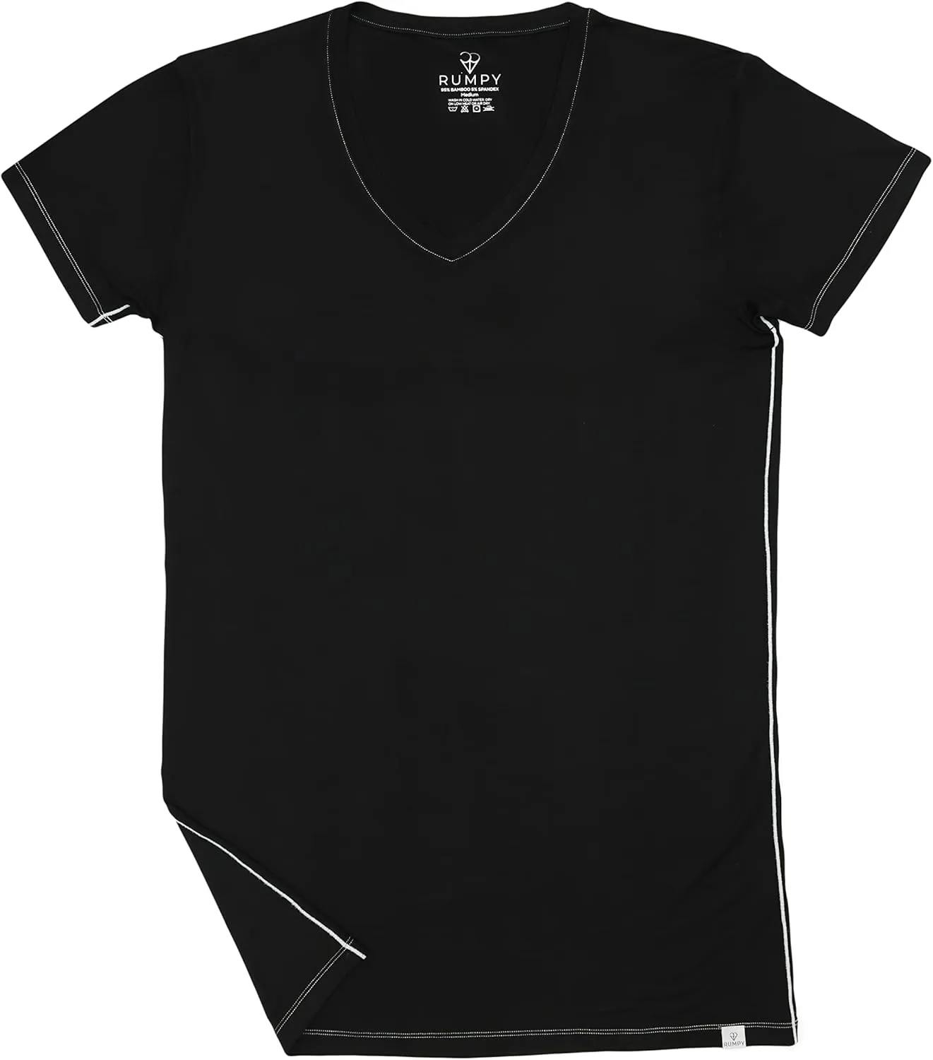 Ultra-Soft Long Undershirt with V-Neck