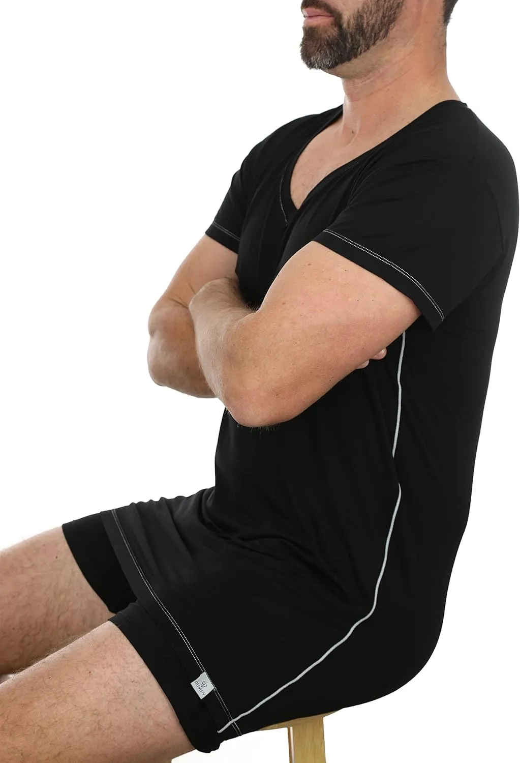 Ultra-Soft Men's Undershirt with V-Neck