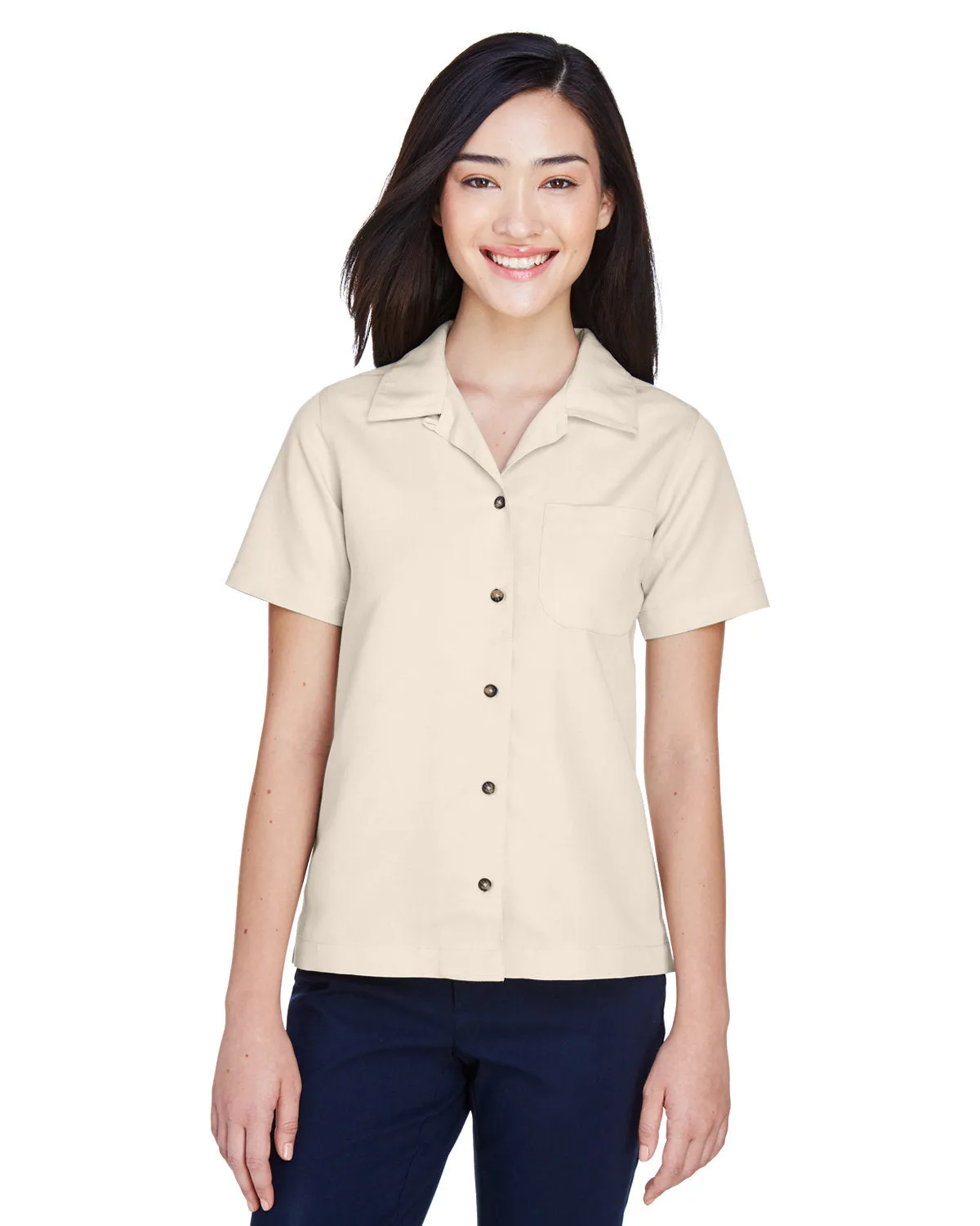 UltraClub Ladies Cabana Breeze Camp Shirt
