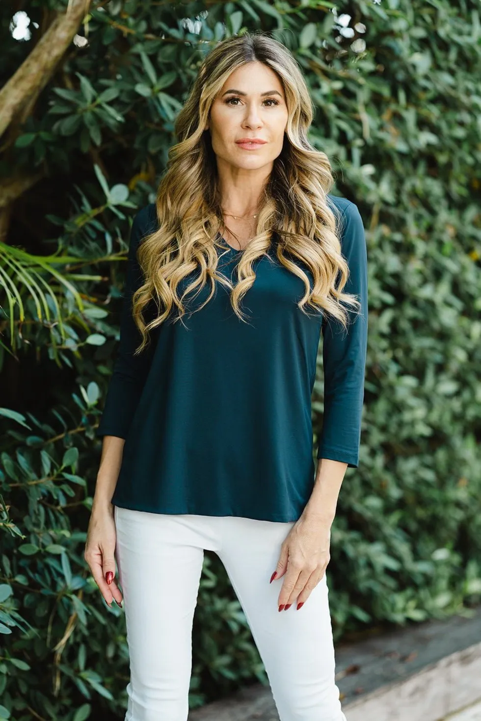 V-Neck Top Jet Navy