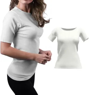 Valair Tank Top for Women, Sleeveless T-Shirt - Crew Neck 100% Cotton Athletic Undershirt, High Neck, Full Shoulder Design