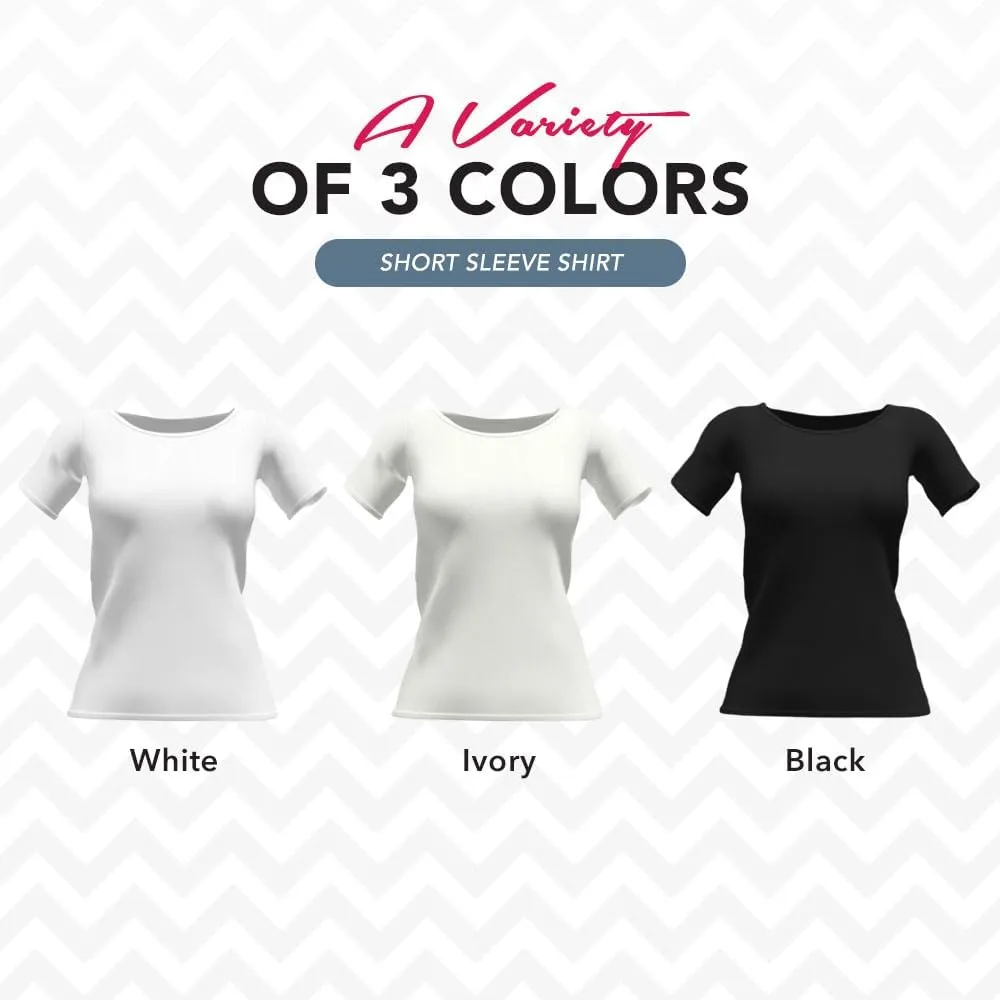 Valair Tank Top for Women, Sleeveless T-Shirt - Crew Neck 100% Cotton Athletic Undershirt, High Neck, Full Shoulder Design