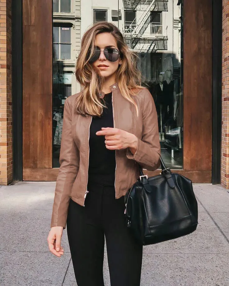 Valerie  Elegant Leather Jacket