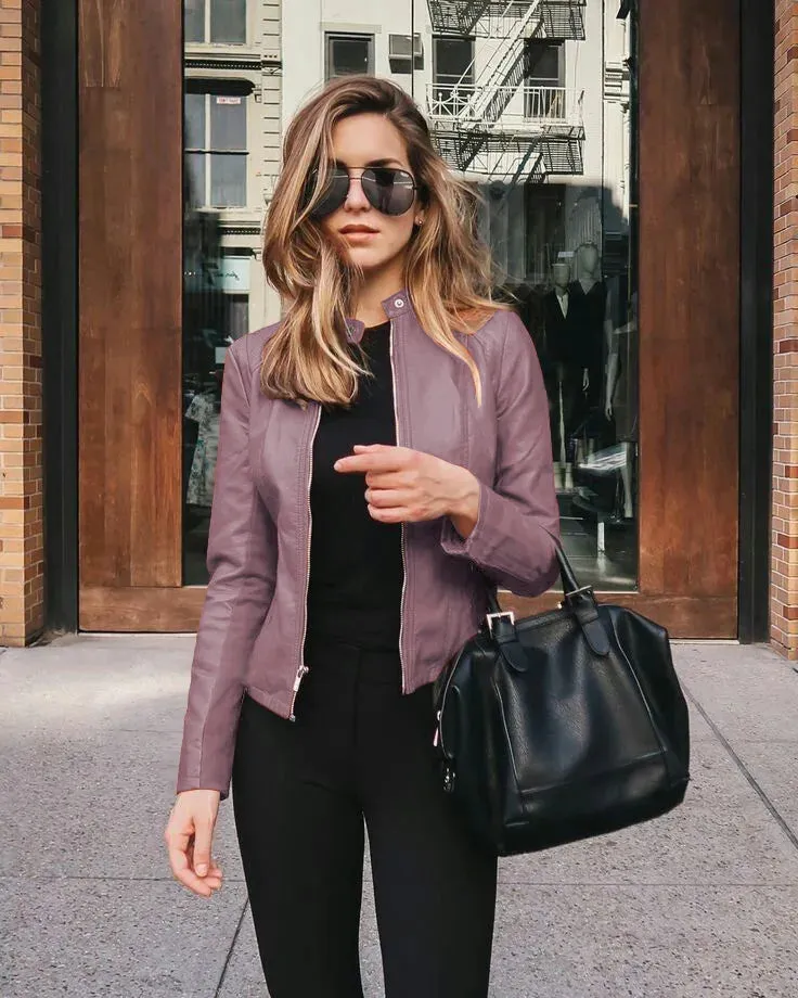 Valerie  Elegant Leather Jacket