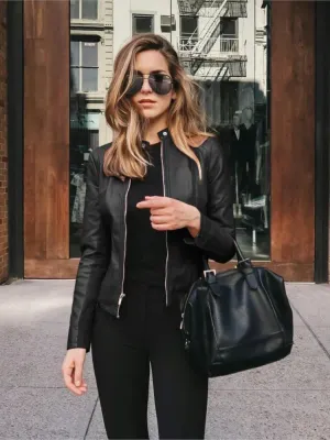 Valerie  Elegant Leather Jacket