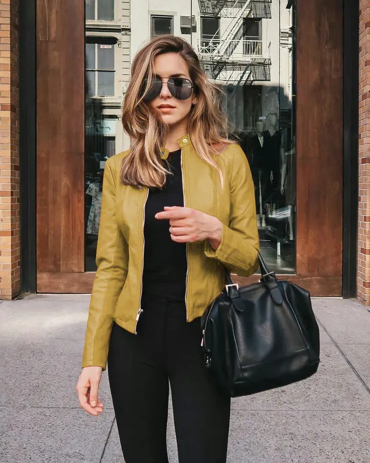 Valerie  Elegant Leather Jacket