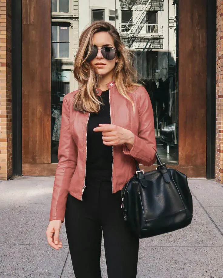Valerie  Elegant Leather Jacket
