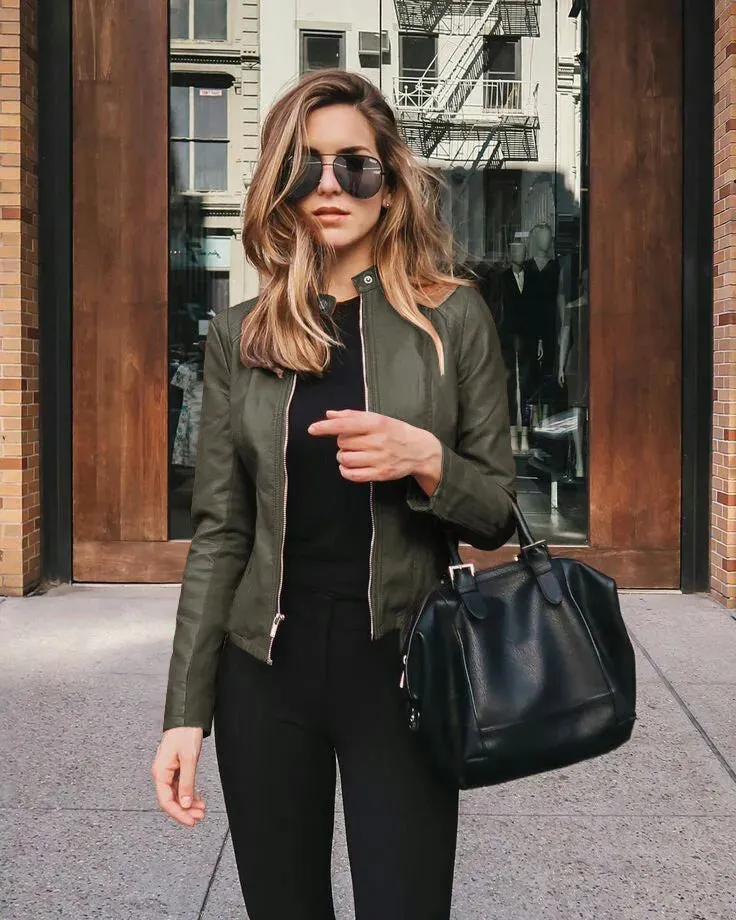 Valerie  Elegant Leather Jacket