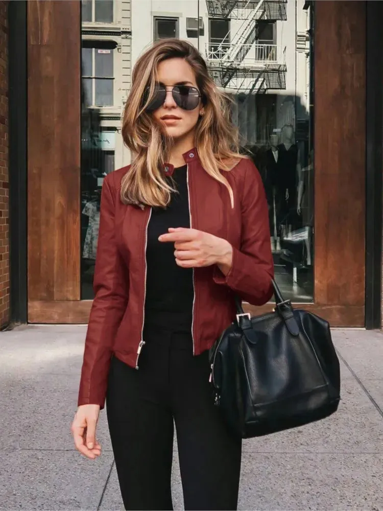 Valerie  Elegant Leather Jacket