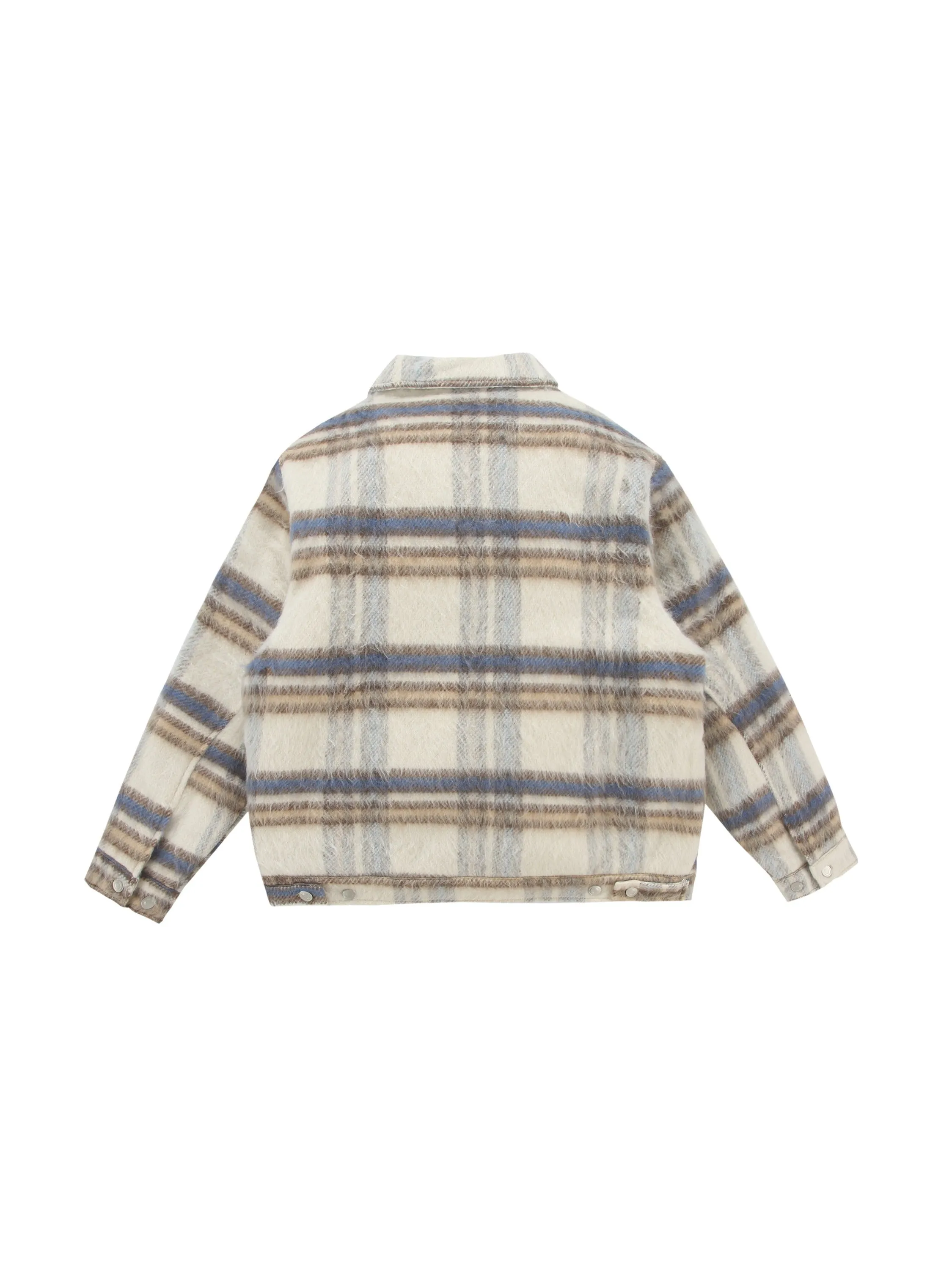 Vintage Plaid Minimalist Chic Coat