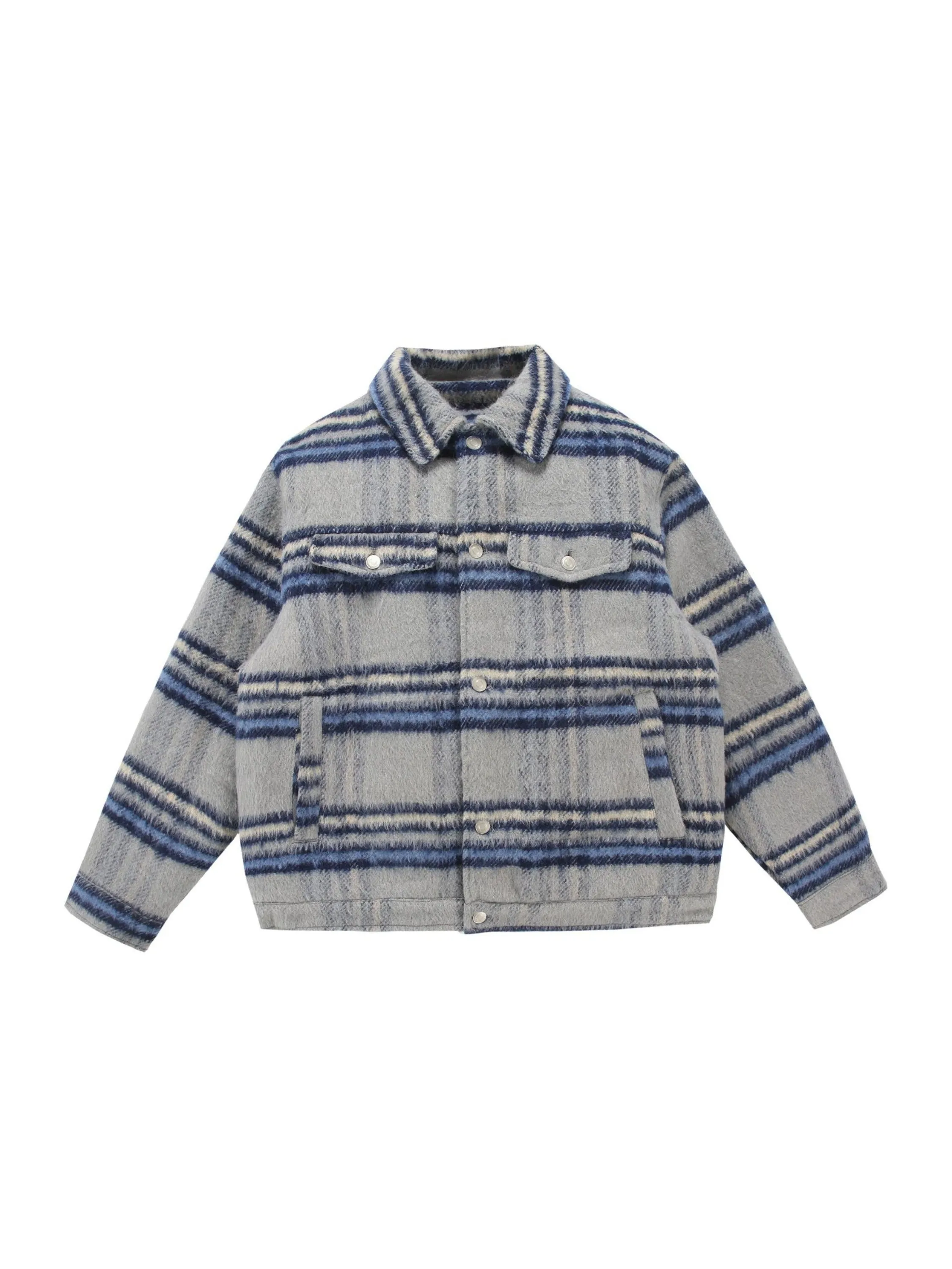 Vintage Plaid Minimalist Chic Coat