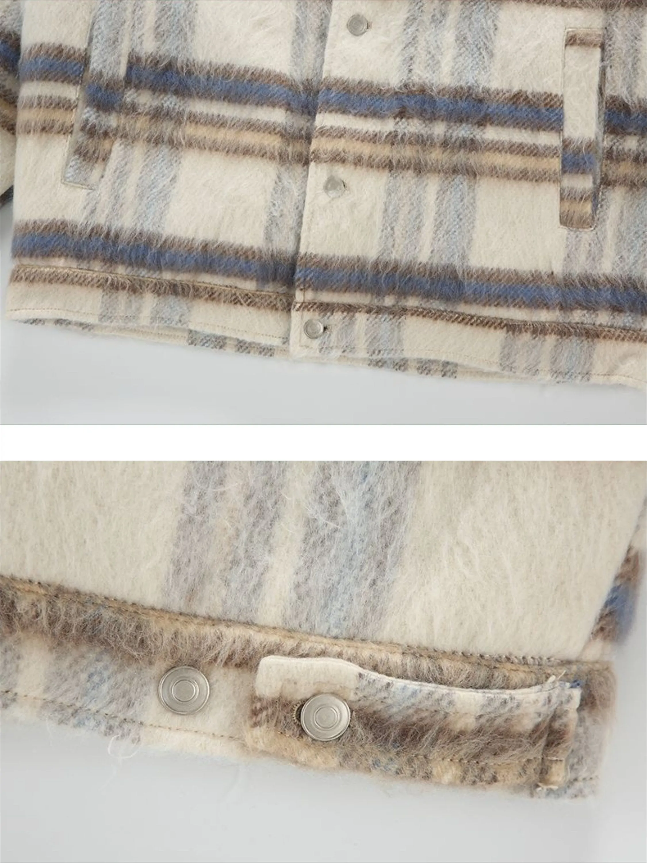 Vintage Plaid Minimalist Chic Coat