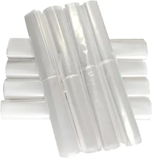 VOSAREA 60pcs Disposable Suit Bag Dry Clean Hanging Garment Pouch Dustproof Cover