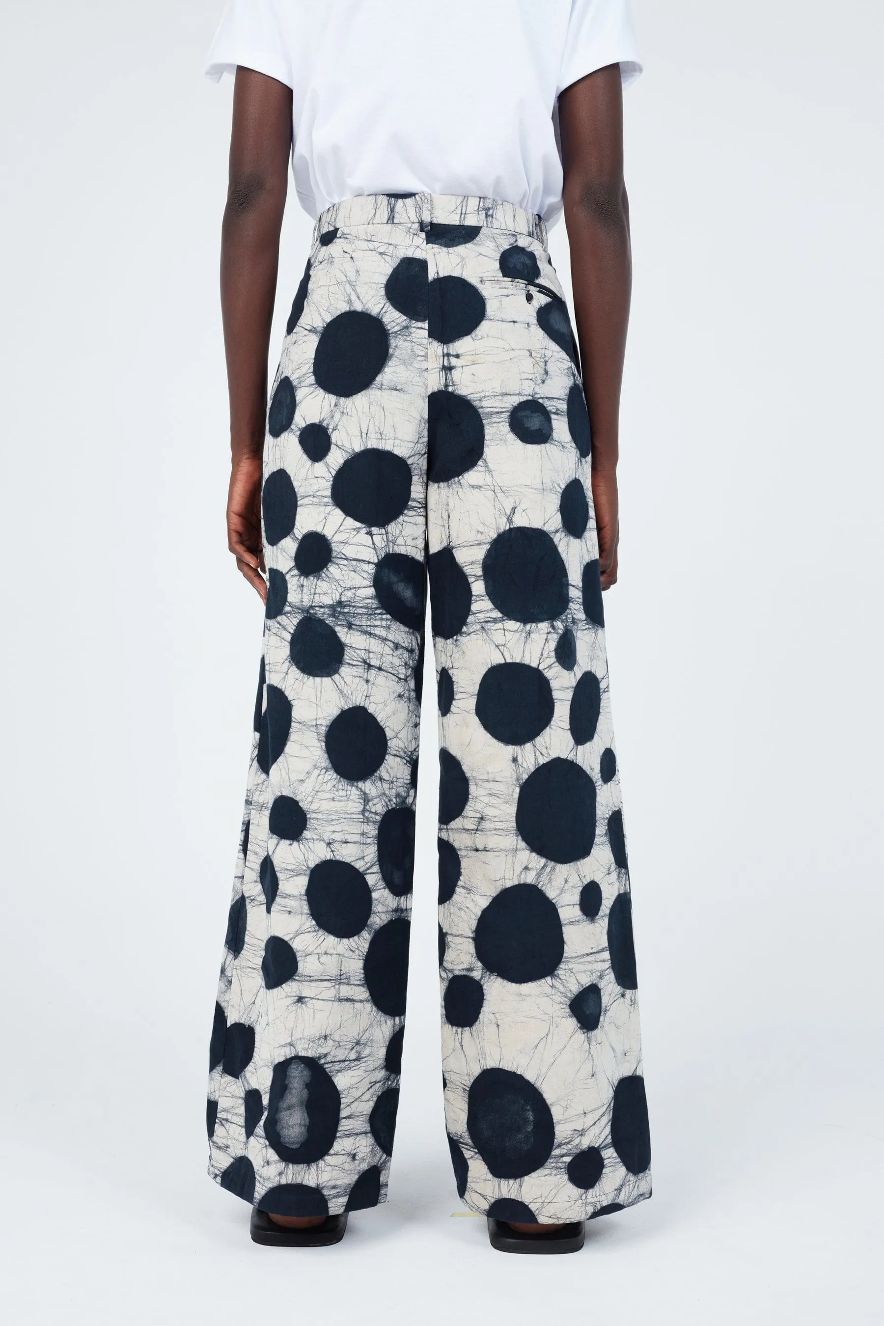 Watercolour Spotted Classic Wide Pants