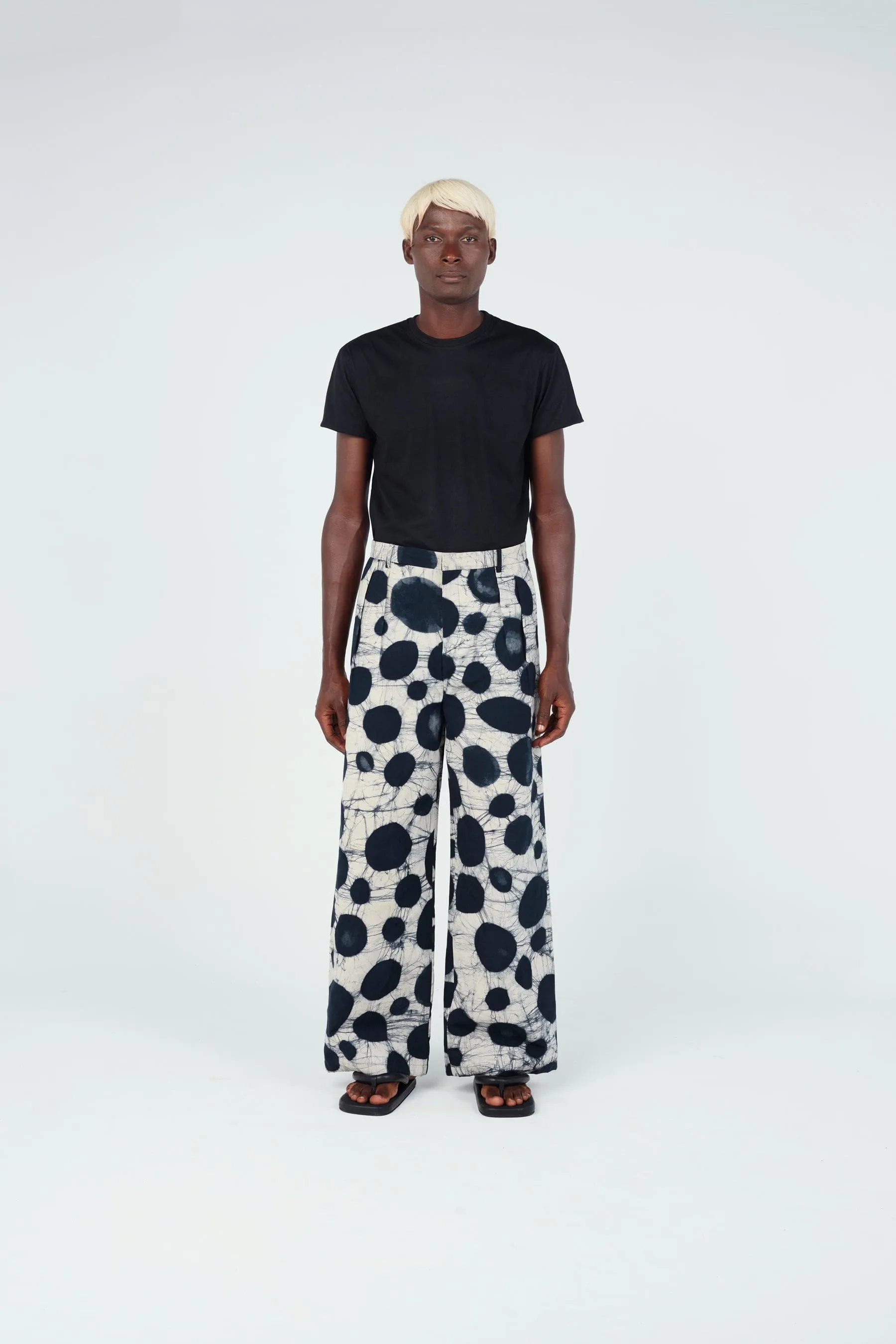 Watercolour Spotted Classic Wide Pants