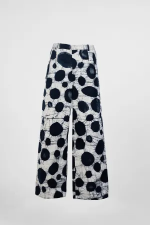 Watercolour Spotted Classic Wide Pants