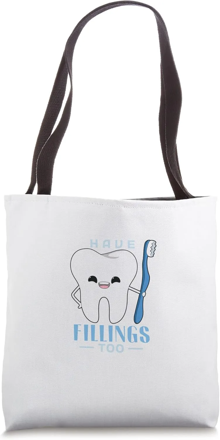 White Clean Teeth Dentist Doctor Tote Bag