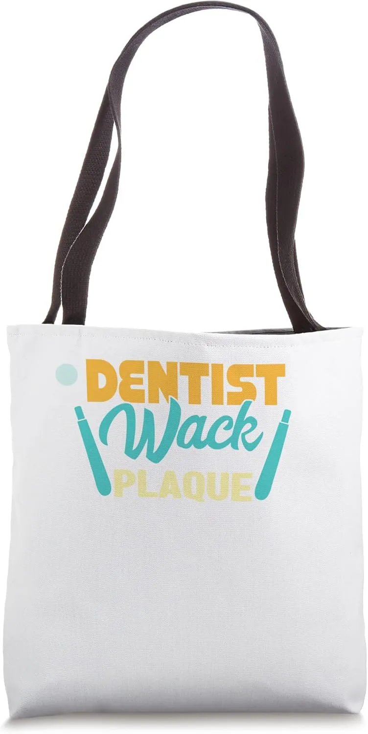 White Clean Teeth Dentist Doctor Tote Bag