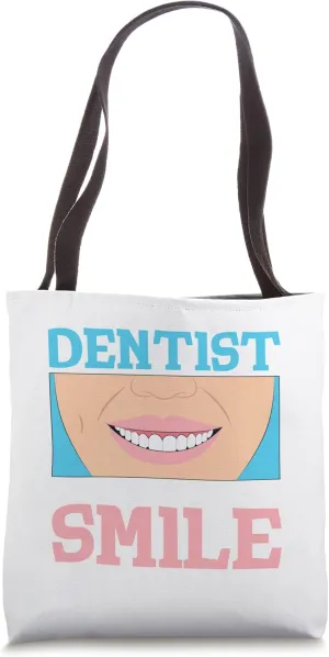 White Clean Teeth Dentist Doctor Tote Bag