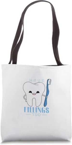 White Clean Teeth Dentist Doctor Tote Bag