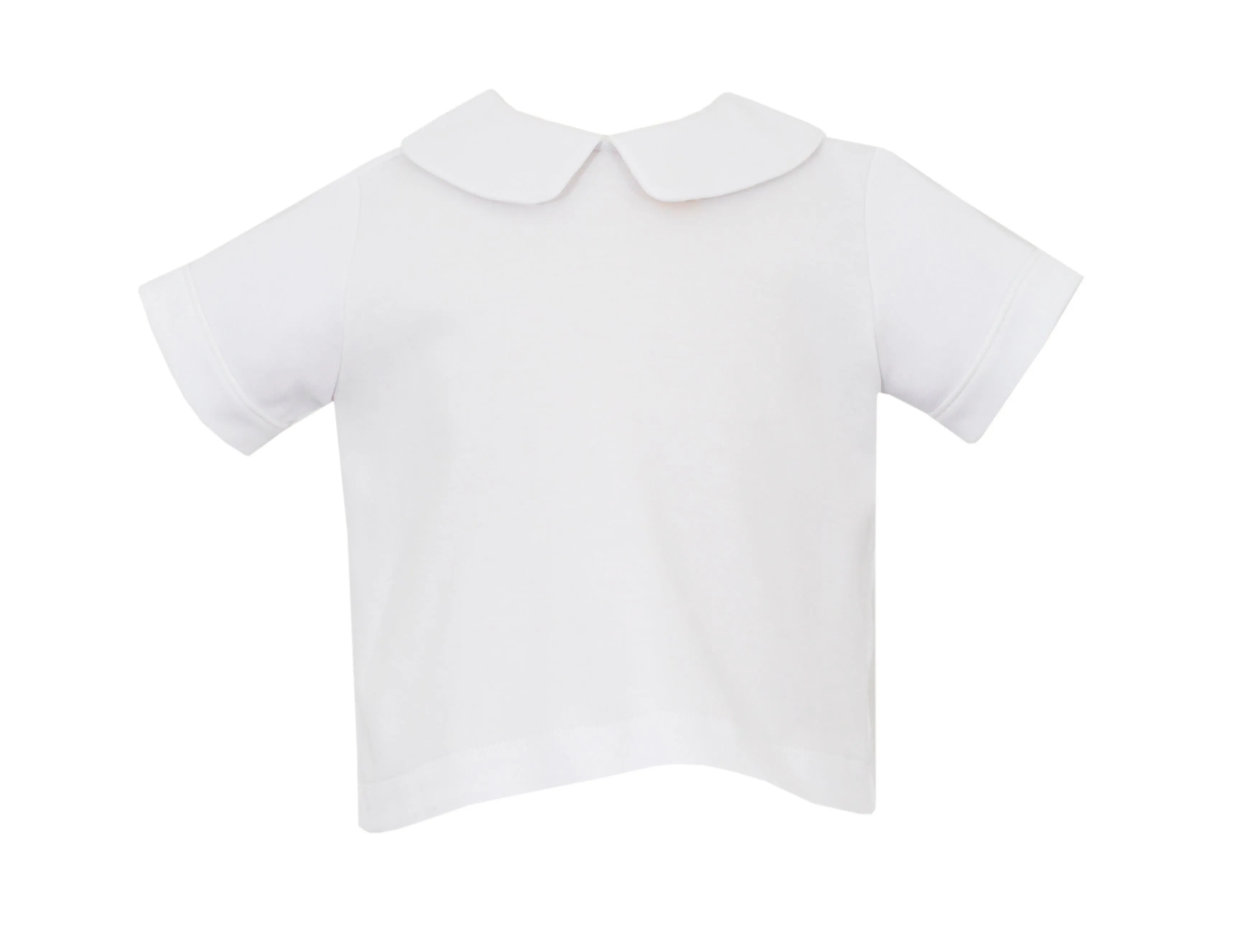 White Knit S.S. Collar Shirt