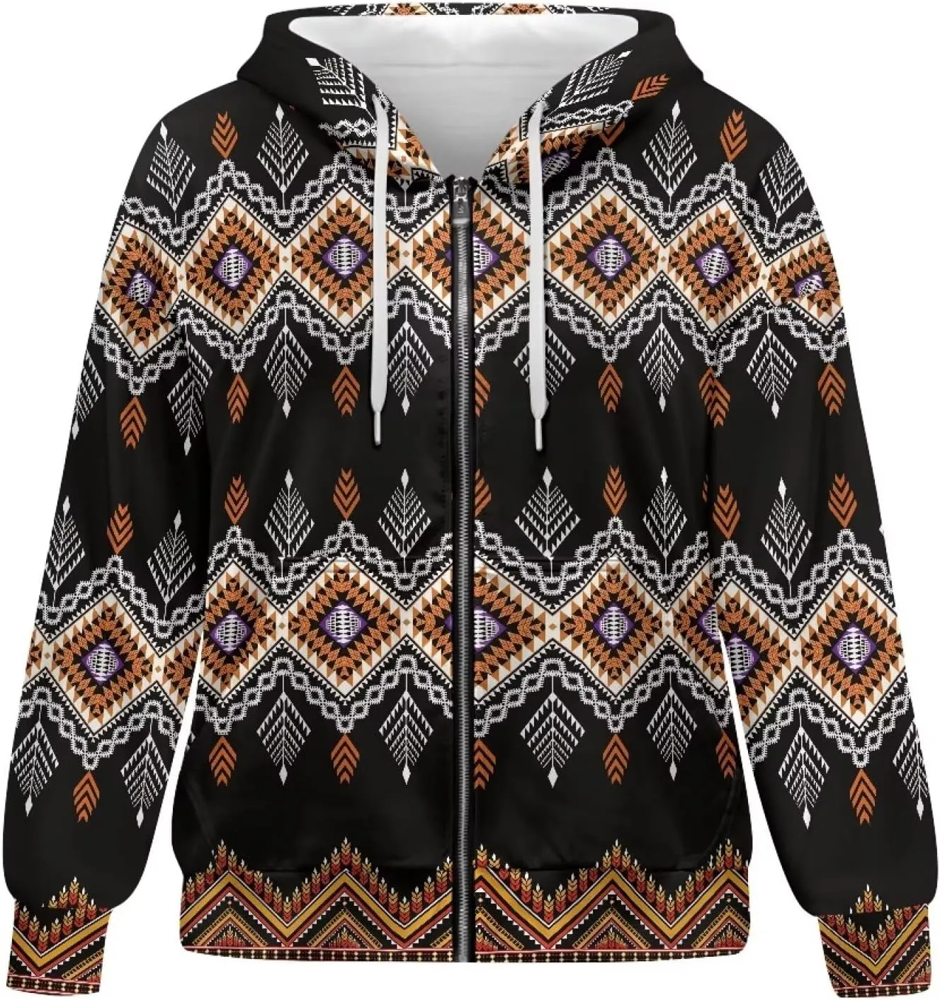 Women Y2K Hoodies Zip Up Long Sleeve Shirt Tops Drop Shoulder Oversized Jacket Streetwear with Pockets