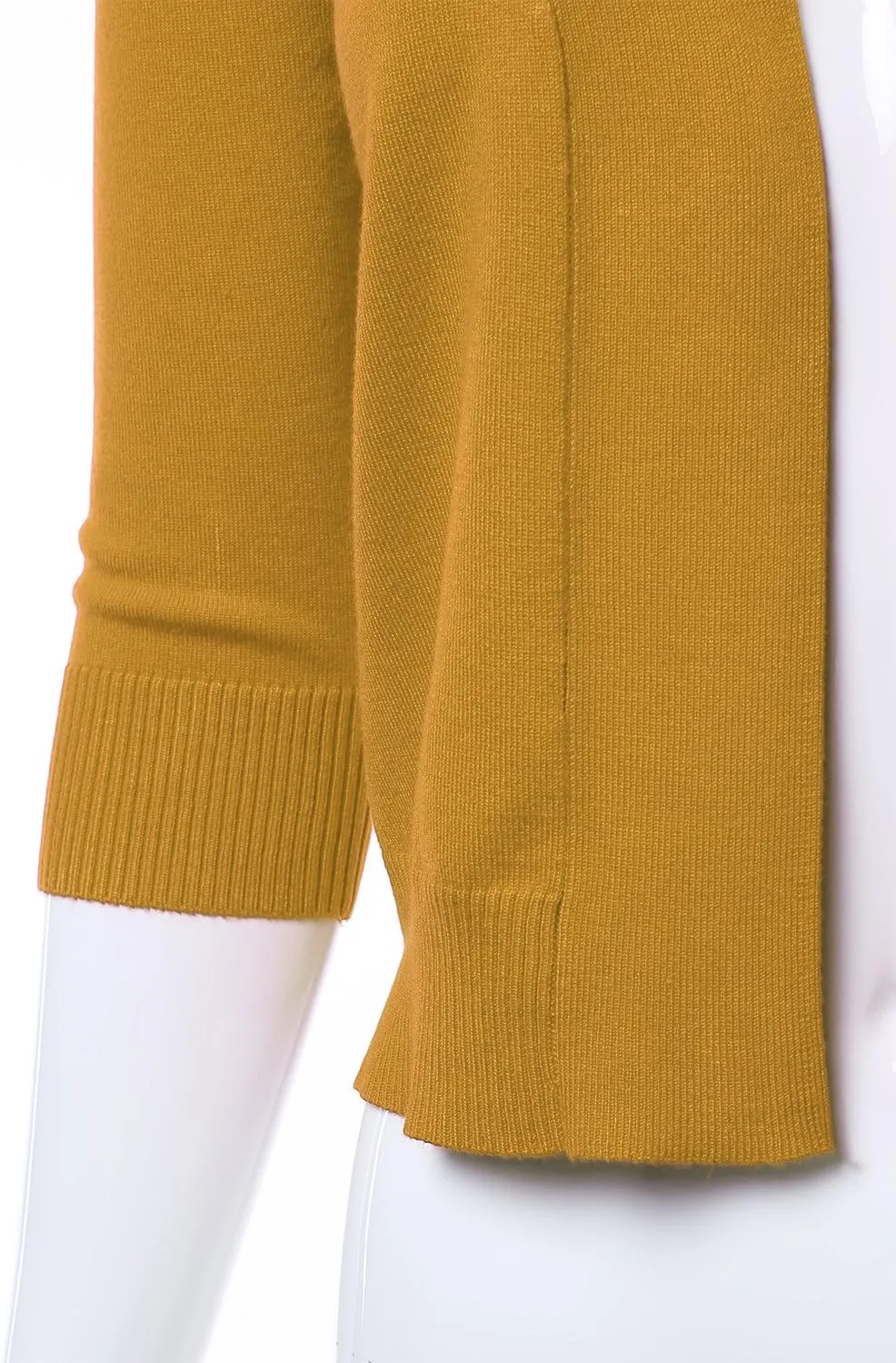 Women's Classic 3/4 Sleeve Open Front Cropped Cardigan (S-3XL)