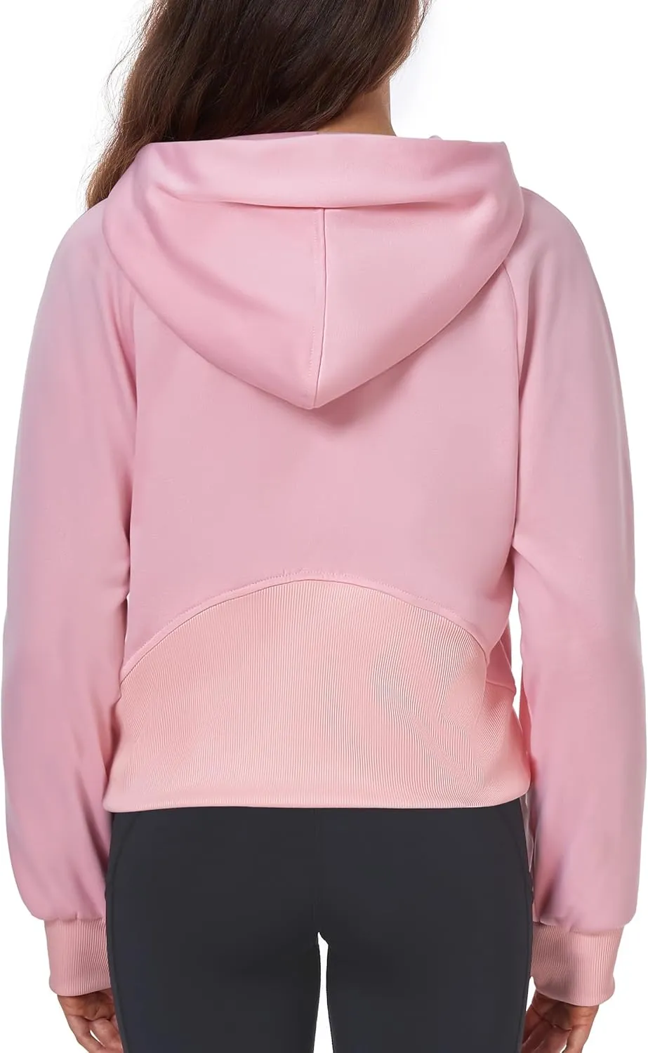Womens Half Zip Hoodies Quarter Zipper Up Cropped Sweatshirt Long Sleeve Athletic Pullover Tops with Thumb Hole