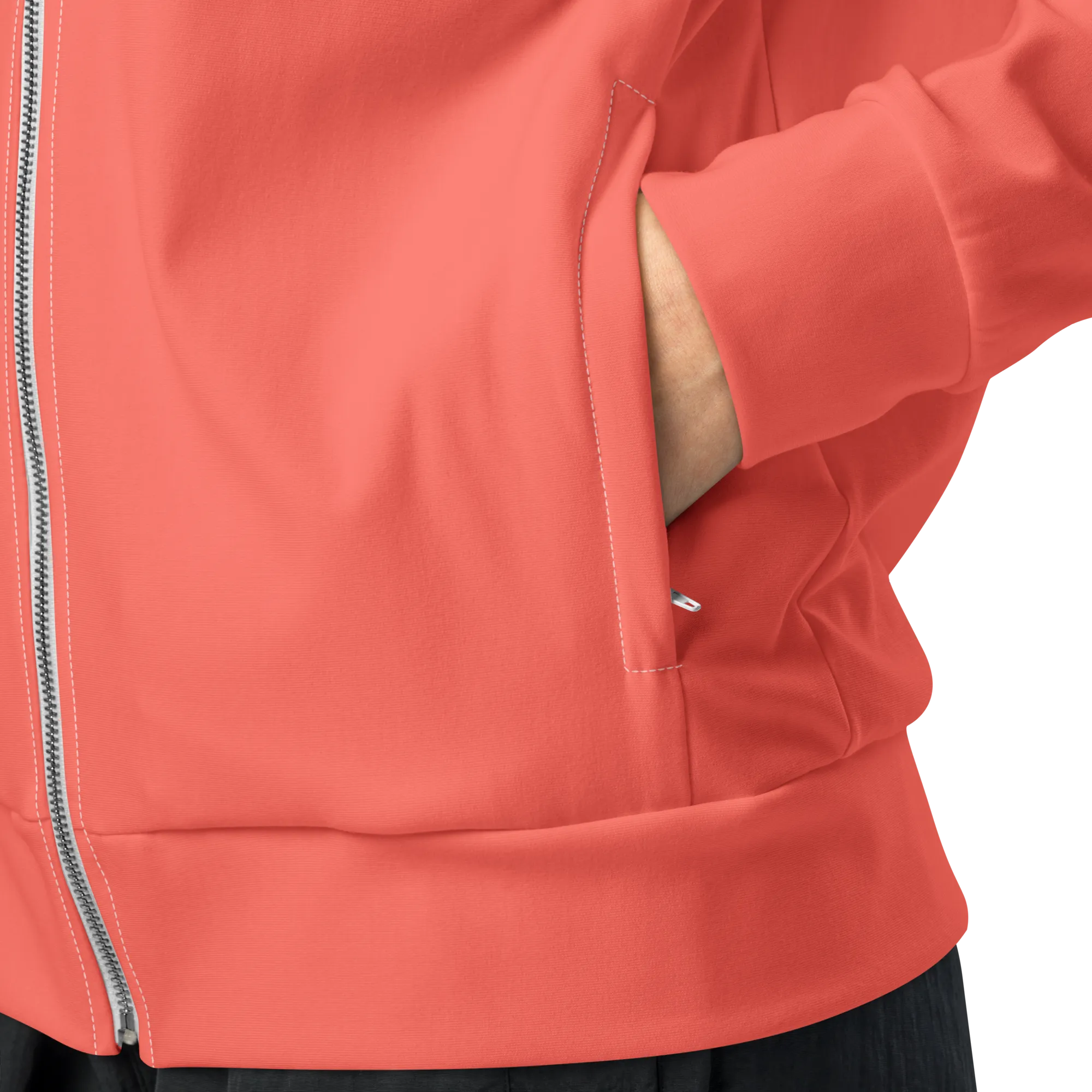 Womens track jacket - Coral Red