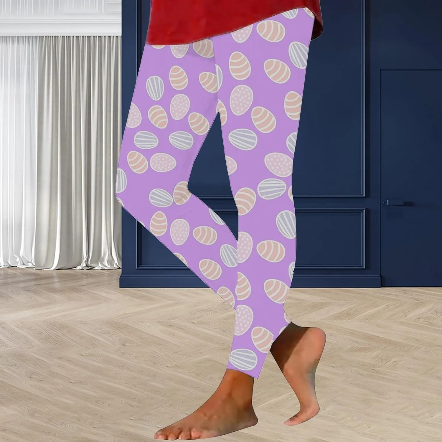 Yoga Leggings for Women Casual Animal Graphic Capris Leggings Cute Turtle Pant Soft Tummy Control Workout Yoga Pants