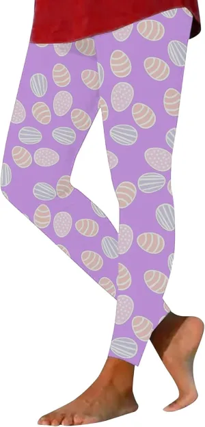 Yoga Leggings for Women Casual Animal Graphic Capris Leggings Cute Turtle Pant Soft Tummy Control Workout Yoga Pants