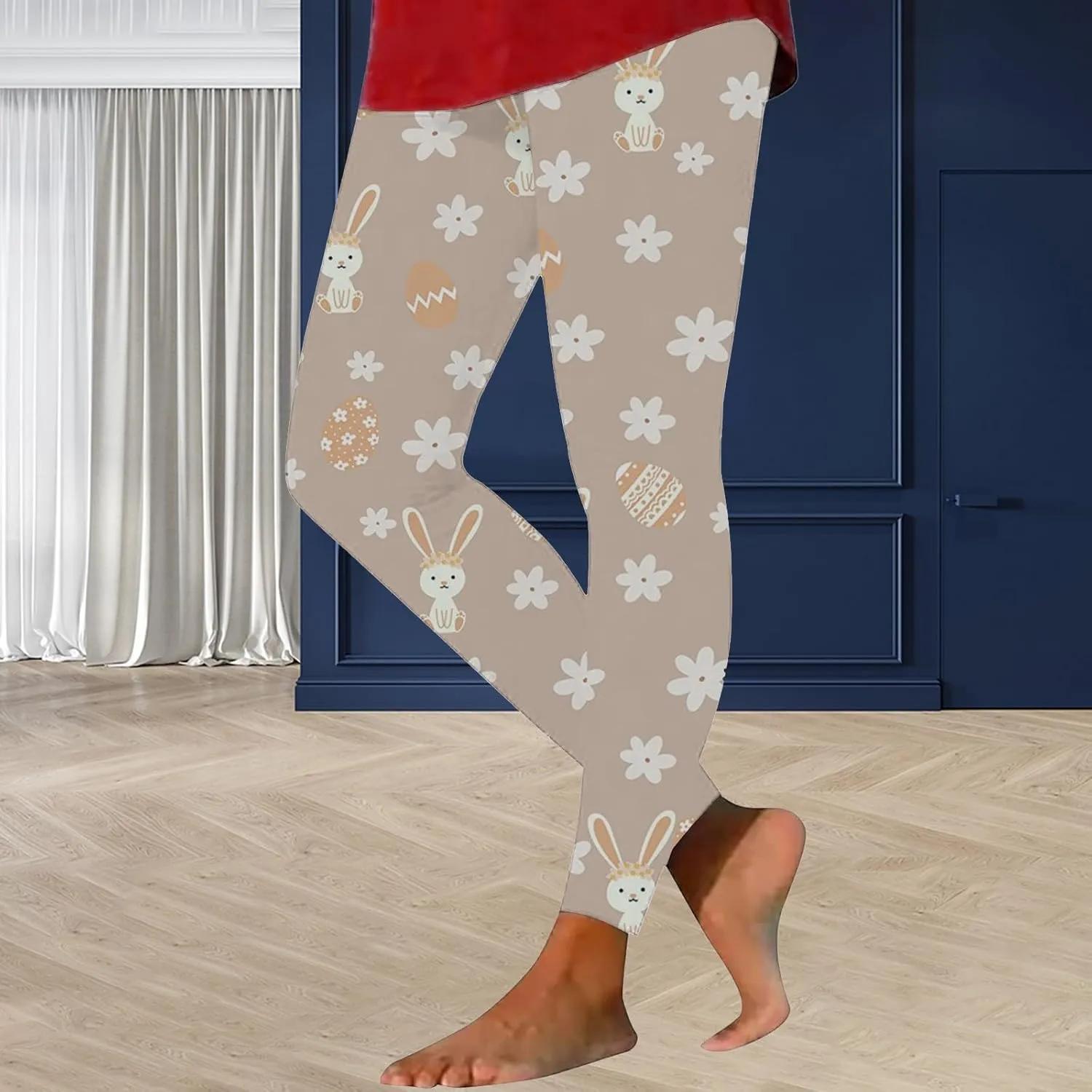 Yoga Leggings for Women Casual Animal Graphic Capris Leggings Cute Turtle Pant Soft Tummy Control Workout Yoga Pants