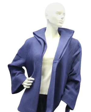 Zenobia Sleek and Chic Blue Coat Sz 14 (SKU 000015)